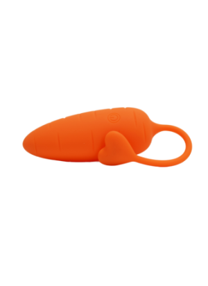 CARROT, Un Œuf vibrant avec télécommande, couleur et forme "Carotte" en silicone médical - BQ134ORA